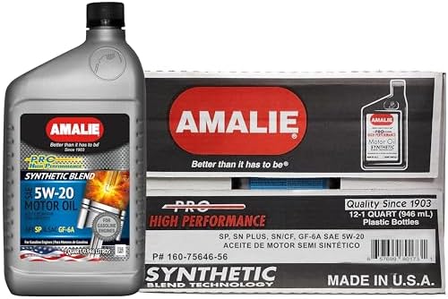 Pro High Performance Synthetic Blend 15W-50 Motor Oil (160-75636-56) 1 Quart Bottle, Pack of 12 | Made in USA