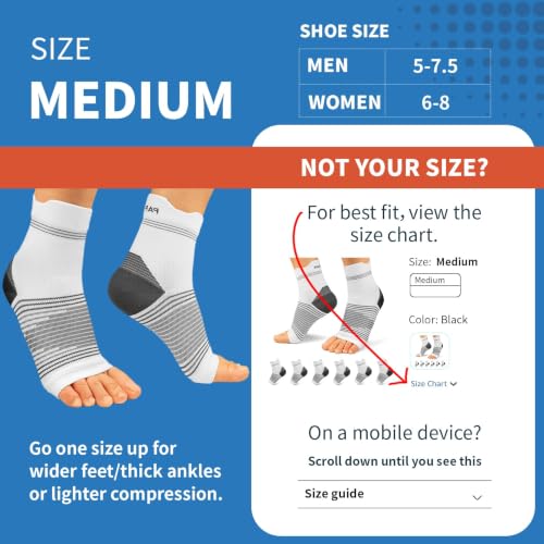 PAPLUS 6 Pairs Plantar Fasciitis Socks, Compression Socks with Arch Support