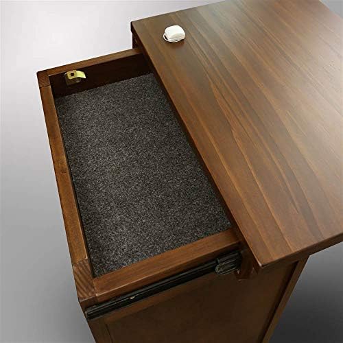 Casual Home Lincoln Nightstand Compartment, Concealment Furniture, Mocha