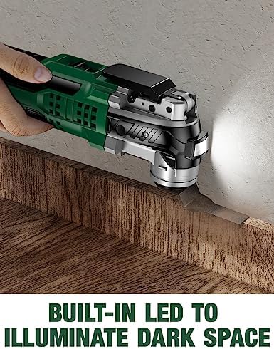 KIMO 20V Cordless Oscillating Tool Kit with 26-Pcs Accessories, Max 21000 OPM, 6 Variable Speed & 3° Oscillating Angle