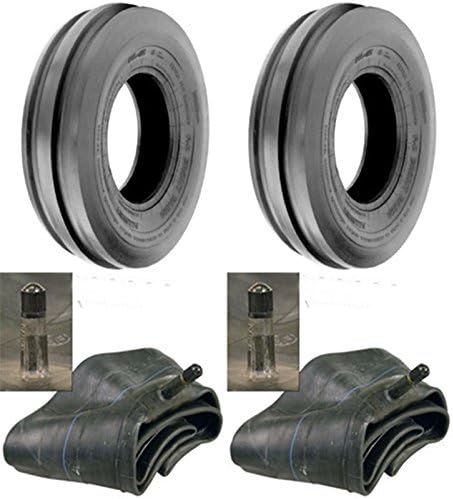 LOT of Two (2) 7.50-16 7.50X16 750-16 Tri Rib (3 Rib) F-2 Tires with Tubes 8 PLY Rated