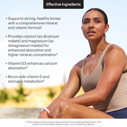 THORNE Advanced Bone Support, Calcium, Magnesium & Vitamin D3, 120 Capsules | Supports Bone Strength, Bone Density & Calcium Absorption