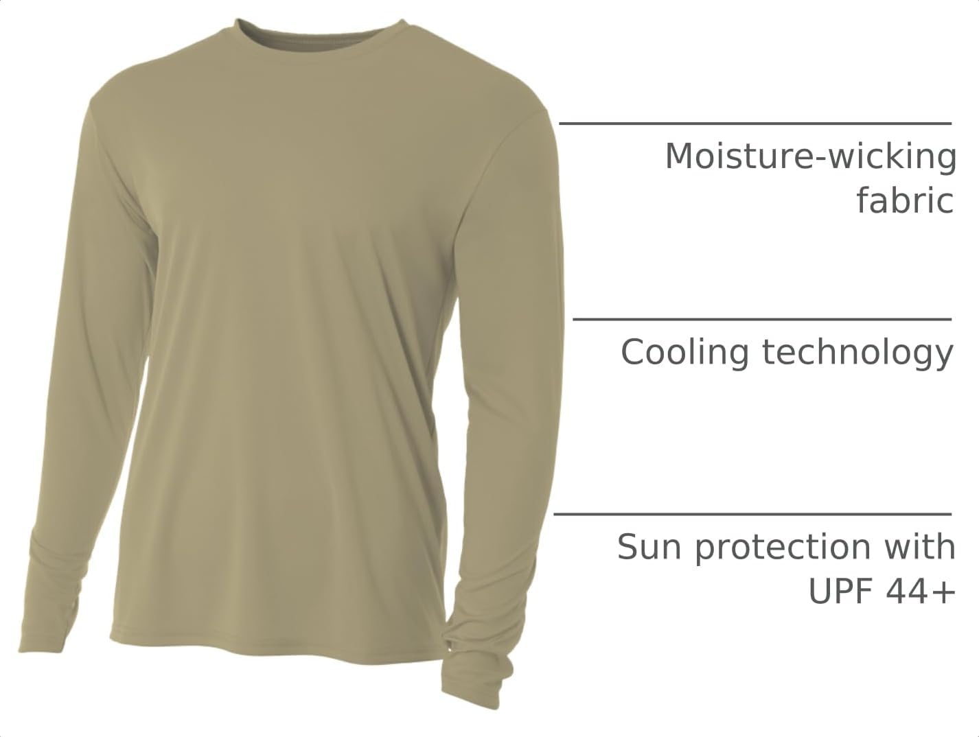 A4 Men's Cooling Performance Crew Long Sleeve Tee