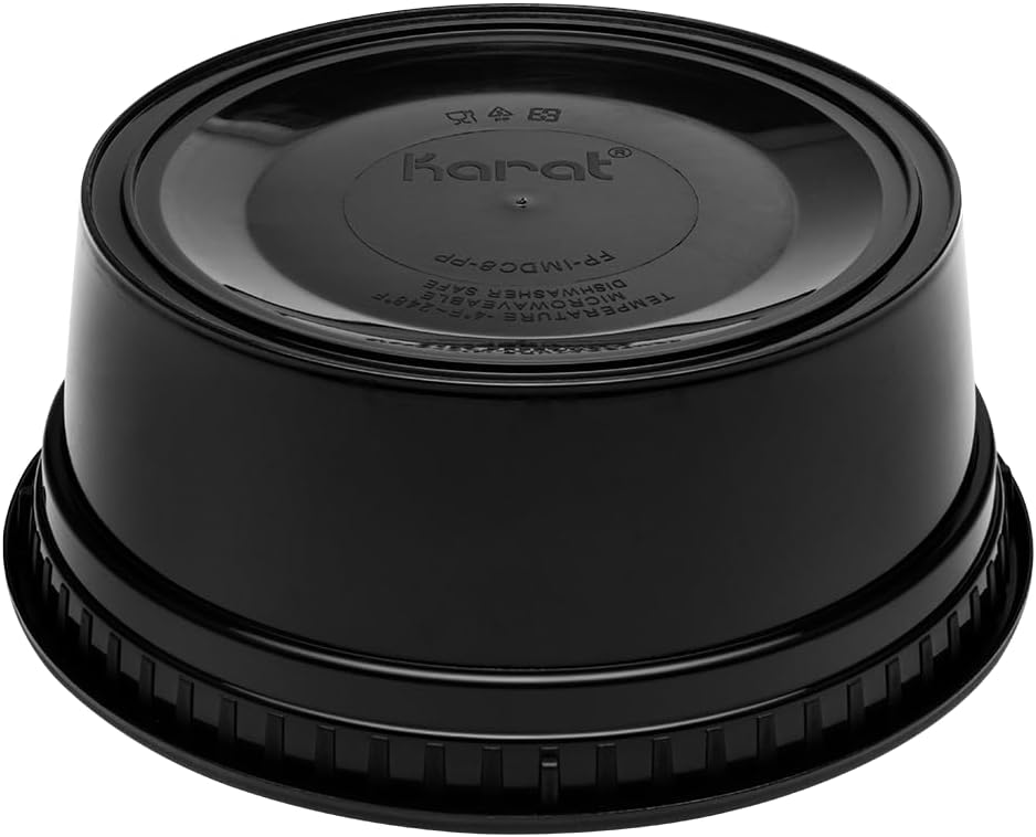 Karat [32oz - 240 ct] Clear PP Injection Molded Round Deli Containers with Lids (FP-IMDC32-PP)