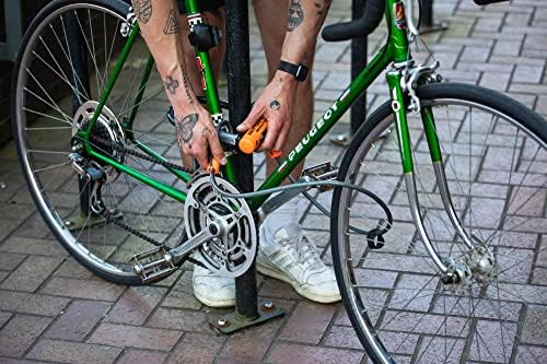 Kryptonite Evolution Mini-7 Bike U-Lock, 13mm Steel Shackle, 4 ft Cable | Sold Secure Gold Certified 13mm Hardened Steel Shackle, Double Deadbolt
