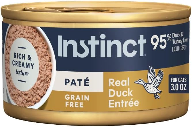 Instinct Original Grain Free Real Rabbit Recipe Natural Wet Canned Cat Food, 3 oz. Cans (Case of 24) | Rich & creamy pate texture, high protein, real rabbit, whole-food ingredients, grain-free, hydration support