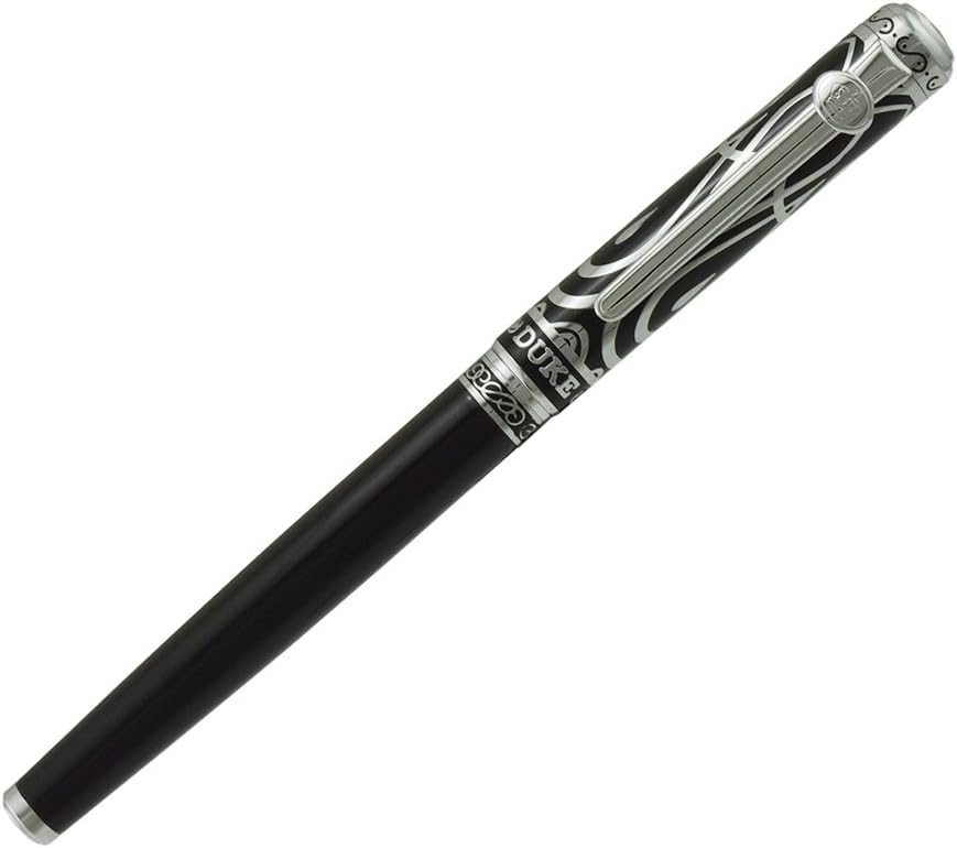 Duke Fude Nib Fountain Pen Medium to Broad Nature Mother Pearl on Cap with Pen Pouch sketching Art Drawing Signature Calligraphy Pen Case Set