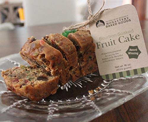 Handmade Bourbon-Soaked Fruitcake, 1lb, Monastery Baked Good handmade by Nuns of St. Benedict
