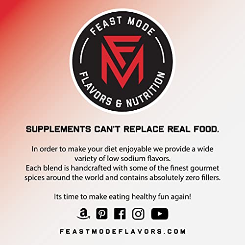 Tequila Lime - Feast Mode Flavors - Low Sodium, No MSG, Gluten Free, All Natural, Meal Prep Seasoning, Healthy, Lime Juice Powder, Tequila Seasoning