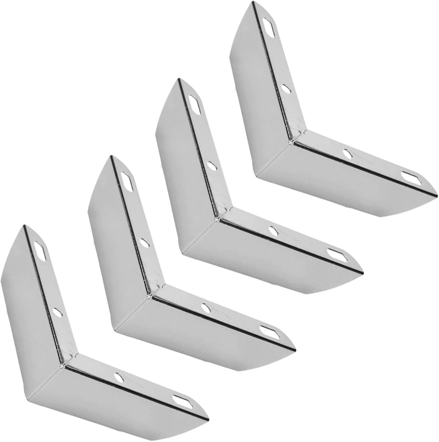 Bitray Metal Sofa Leg 2 Inch Height L Shape Furniture Leg Gold Sofa Legs Table Cabinet Cupboard Couch Leg Furniture Feet Replacement - 4pcs