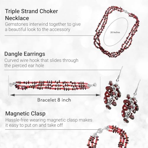 Beaded Set Bracelet Earrings Sead Beaded Necklace Kit 8"-20" Necklace Set