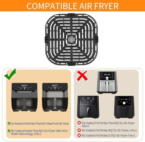 GXF Air Fryer Grill Pan for Instant Pot Vortex Plus 6 in 1 5.7QT 6 QT Gourmia GAF735 6 QT Air Fryer