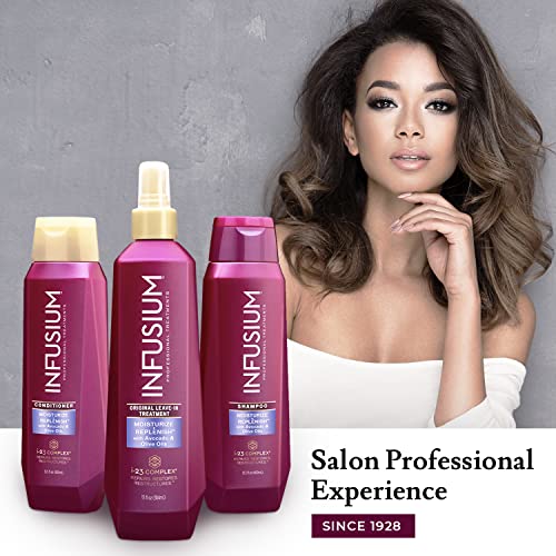 Infusium Repair and Replenish Nourishing Shampoo - Hydrating and Clarifying Shampoo for Build Up - Ceramides, Keratin, and Argan Oil - 13.5 oz