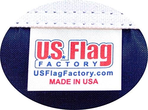 US Flag Factory - 6x10 FT US American Flag (Embroidered Stars, Sewn Stripes) Outdoor SolarMax Nylon Flag - Made in America - Premium Quality (6x10 FT)