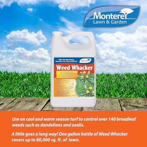 Monterey - Weed Whacker Weed Killer - Selective Broadleaf Weed Killer for Lawns - Kills 140+ Weed Types - Apply Using Sprayer - 1 Quart Concentrate