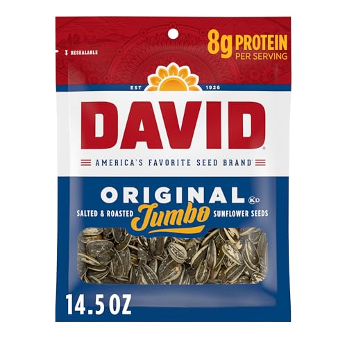 DAVID Jumbo Sunflower Seeds, Original Flavor, 5.25 oz.