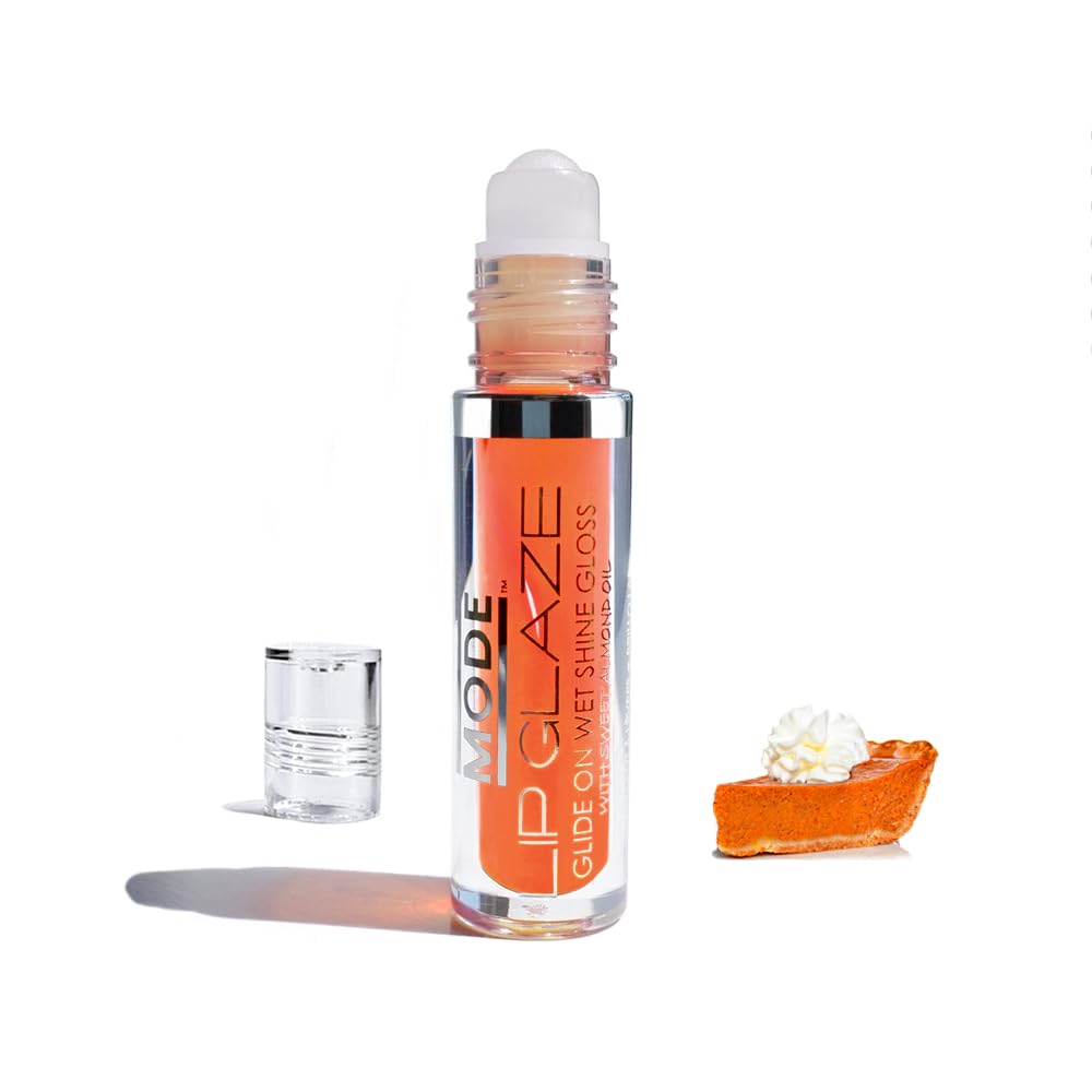 MODE Lip Glaze Cotton Candy Flavored Lip Gloss, Hydrating Sheer Wet Shine, Skincare Fruit Oils