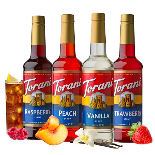 Torani Syrup Variety Pack, Soda Flavors, 25.4 Ounces (Set of 4)