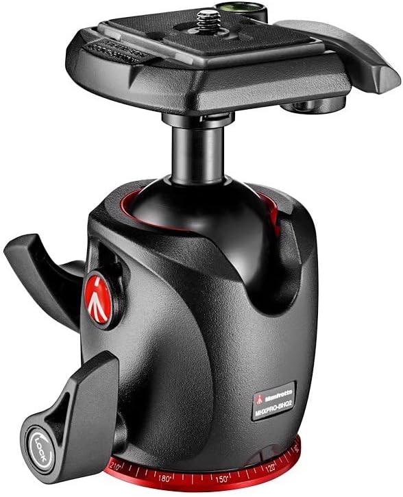 Manfrotto XPRO Ball Head with 200PL Quick Release Plate, High Precision, Compatible with Photography Equipment, for Camera Tripod