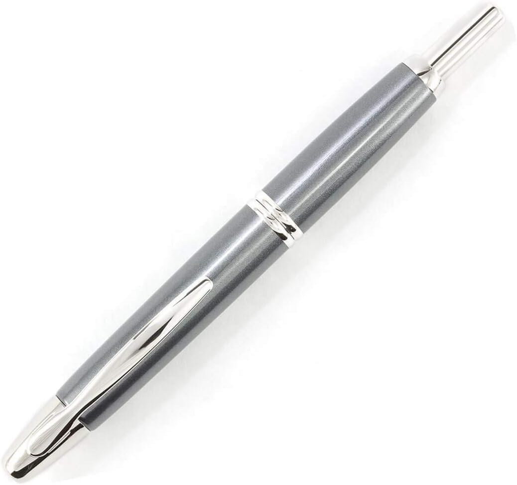 PILOT Vanishing Point Collection Refillable & Retractable Fountain Pen, Matte Black Barrel, Blue Ink, Fine Nib (60580)