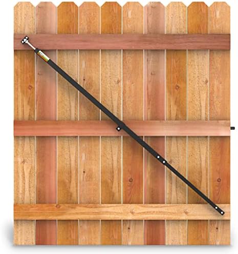 6' Telescopic Gate Brace - Wood Privacy Fence Anti Sag Gate Kit - Gate Hardware Kit for Outdoor Wooden Fence Gates