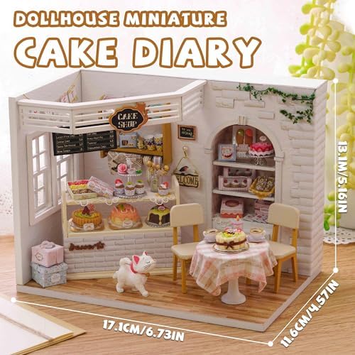 Kisoy Romantic and Cute Dollhouse Miniature DIY House Kit Creative Room Perfect DIY Gift for Friends,Lovers and Families (Sunny Holiday Time)