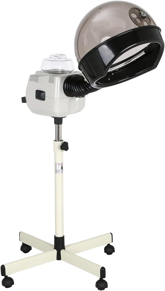 Buy-Rite Melissa Hair Steamer Color Processor 620W Extra Large Hood | Hood And Five-Star Rolling Base, For Deep Conditioning And Color Treatments