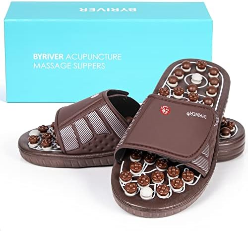 BYRIVER Blood Circulation Foot Massager for Healthy Leg Feet, Cold Leg Therapy Massage Tools, Healthcare Slippers Sandals Shoes