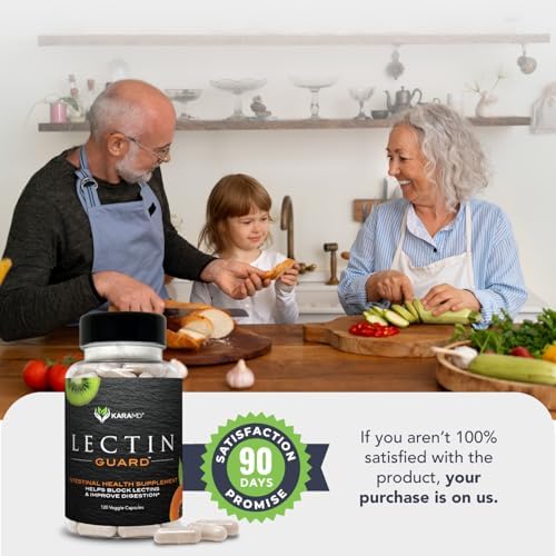 KaraMD Lectin Guard, Colon Cleansing Lectin Blocker Supplement, 30 Servings | Support Gut Health | Slippery Elm, Bladderwrack, Sodium Alginate