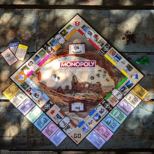 Monopoly National Parks 2020 Edition | Featuring Over 60 National Parks from Across The United States | Iconic Locations Such as Yellowstone, Yosemite