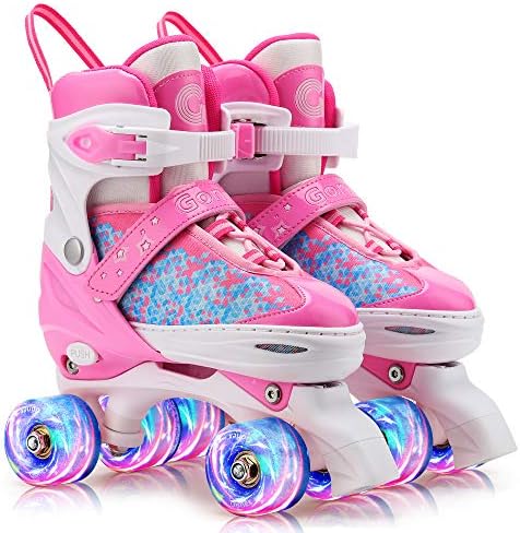Gonex Roller Skates for Girls Kids Women with Light-Up Wheels