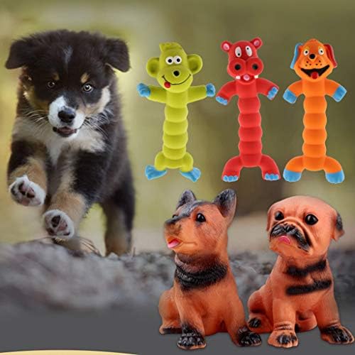 Baosity Monkey Shaped Rubber Squeaky Chew Play Squeak Gift