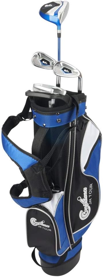 Confidence Golf Junior Golf Clubs Set for Kids Age 8-12 (4' 6" to 5' 1" Tall)