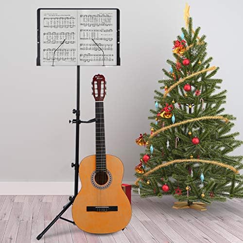Klvied Folding Sheet Music Stand with Violin Hanger