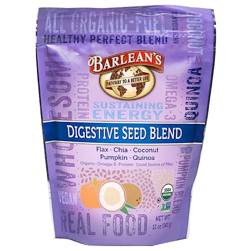 Barlean's Forti-Flax Organic Ground Flaxseed, Omega-3 Fiber, 16oz, 2-Pack | Ground whole raw flax seeds, Lignans, ALA omega-3, Fiber, Non-GMO, Vegan, For smoothies, baking, oatmeal & yogurt