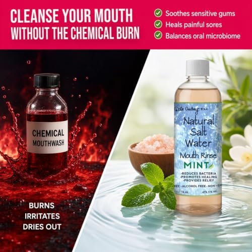 Dale Audrey Pink Himalayan Salt Water Rinse, Cinnamon Mouthwash, 16 oz