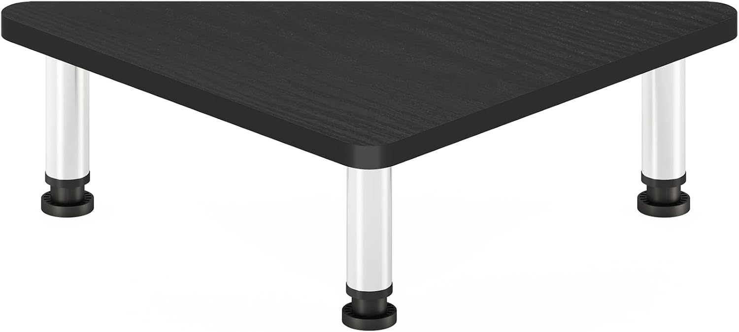 FURINNO Turn-N-Tube Monitor Stand, French Oak Grey/Black