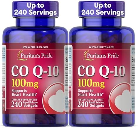 Puritan's Pride Coenzyme CoQ10 100mg, 240 Rapid Release Softgels