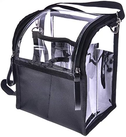 Trave Medium Makeup Brush Buddy Makeup Brush Holder Bag Cosmetic Kits Beauty Accessories Storage Organizer Bag with 4 Dividers & Shoulder Straps