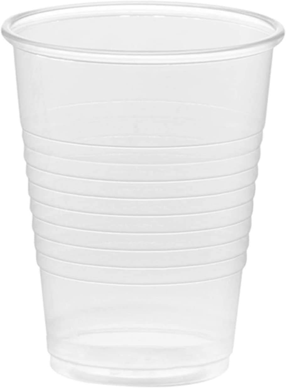 GUSTO 7 oz Clear Plastic Cups [500 Count] Disposable Cold Drinking Cups