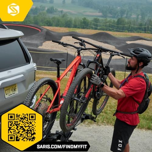Saris Freedom Hitch Rack – Lightweight Platform Bike Carrier for Car, SUV & Truck – No Frame Contact, Anti-Wobble, E-Bike Compatible – 2 or 4 Bike