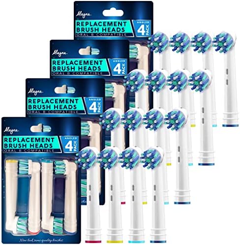 Alayna Replacement Toothbrush Heads for Oralb 20 Cross Compatible with Oral-B Braun Electric Toothbrush Fits Oral b Action Pro 1000 Floss Kids Clean