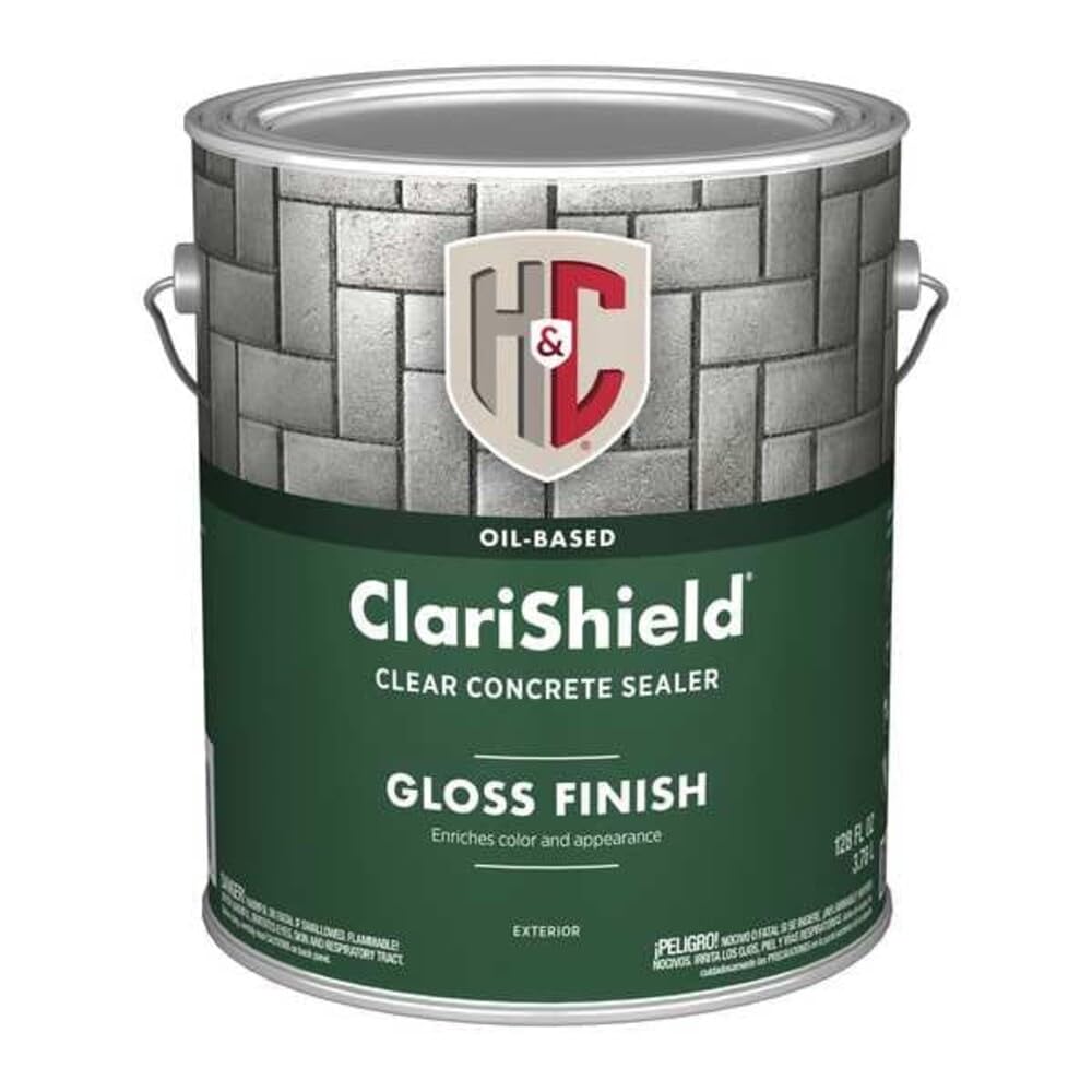 H&c Concrete Dustproofer Floor Sealer, Gloss Finish, Clear, Oil Base 50.100304-16 - 1 Each