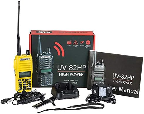 BaoFeng UV-82HP High Power Dual Band Radio: 136-174mhz (VHF) 400-520mhz (UHF) Two-Way Radio