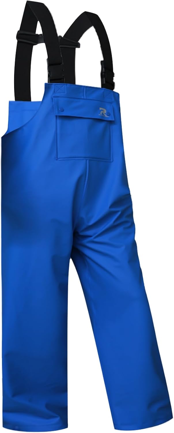 RainRider Rain Pants for Men Women Waterproof Rain Gear Bib Overalls Trousers for Fishing Hunting