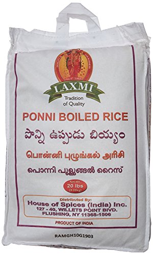 Laxmi Ponni Boiled Rice, 20 Pound