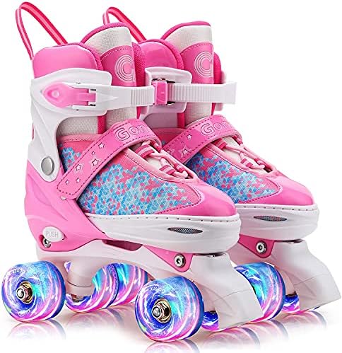 Gonex Roller Skates for Girls Kids Women with Light-Up Wheels