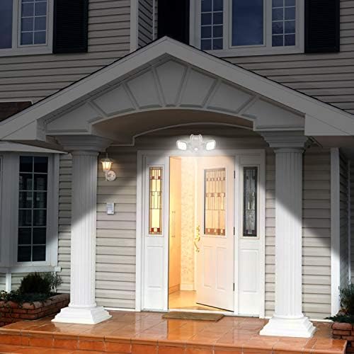 HONWELL Motion Sensor Light Outdoor Battery Operated Outside Security Flood Light Cordless IP65 Waterproof 32 LED Dual Head Spotlights
