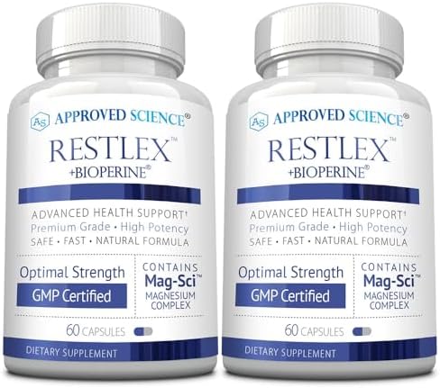 Approved Science Restlex for Restless Legs – Magnesium Glycinate for Calm Legs and Restful Legs – Natural Itching, Crawling