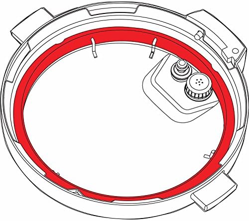 "1 GJS Gourmet Rubber Gasket (Sealing Ring) Compatible With 4 Quart Cook's Essentials Electric Pressure Cooker (1